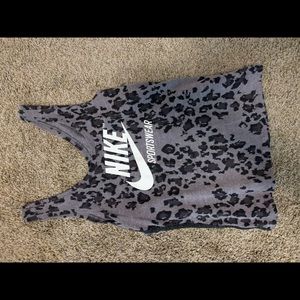 Nike cheetah print tank top